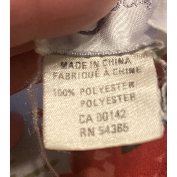 Vintage Womens Hawaiian Floral Cottagecore Sz 8 Cinched Waist Scalloped Hem 80’s - Picture 9 of 16